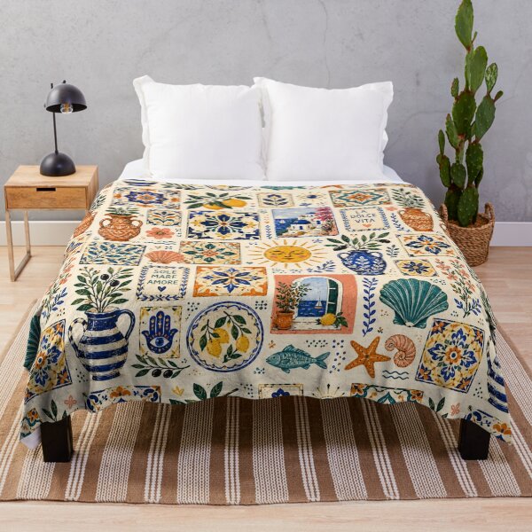 Item preview, Boho Mediterranean Tiles designed and sold by Aramdesing.