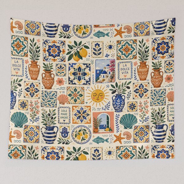 Item preview, Boho Mediterranean Tiles designed and sold by Aramdesing.