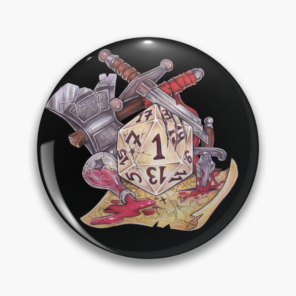 Item preview, Role-playing game tabletop D20 dice gift fail designed and sold by ZadzeneaArt.