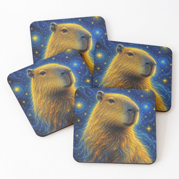 Item preview, Capybara starry sky designed and sold by cloud lee.