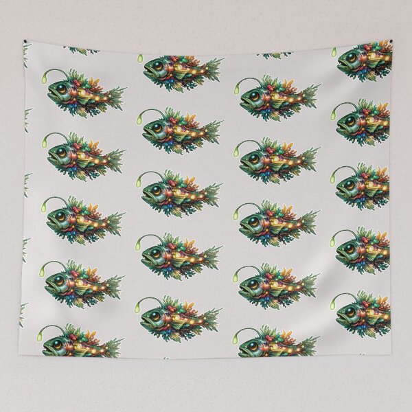 Item preview, Christmas Lanternfish and deep ocean ecosystems designed and sold by DamioPolArt.