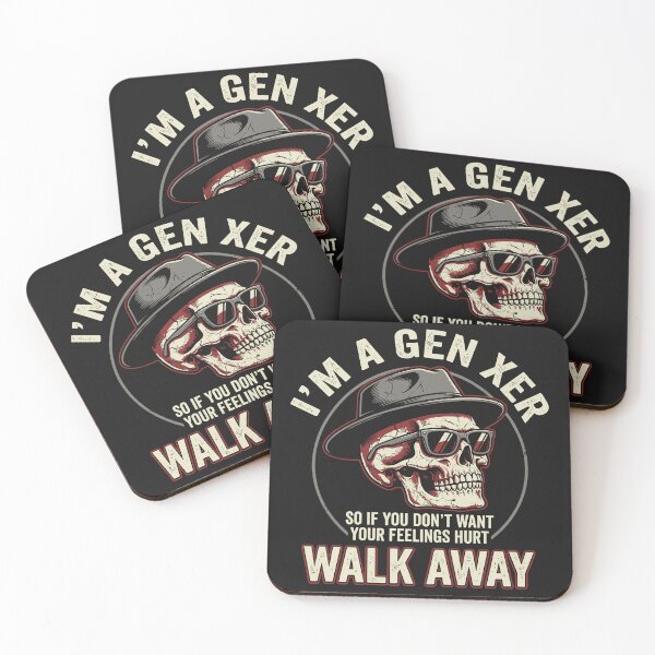 Item preview, Im A Gen Xer Walk Away Funny Skull Attitude Design designed and sold by Groovy Looks.