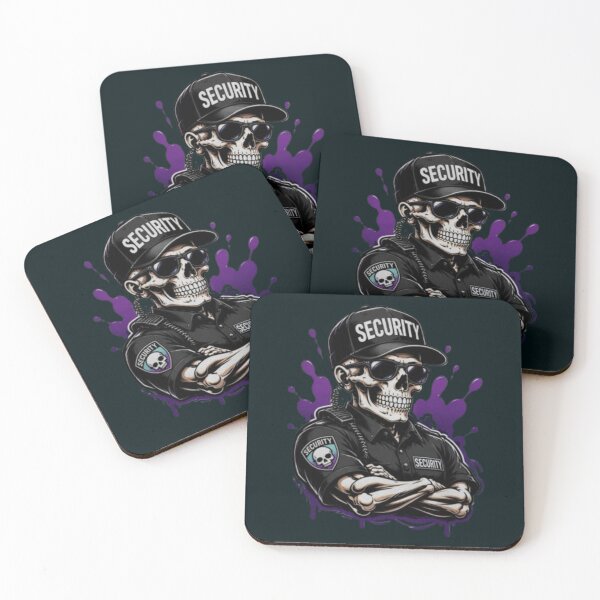 Item preview, Skull Security Guard with Crossed Arms — Skeleton Guard with Cap & Glasses designed and sold by RAYBIL.