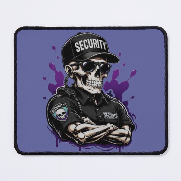 Item preview, Skull Security Guard with Crossed Arms — Skeleton Guard with Cap & Glasses designed and sold by RAYBIL.