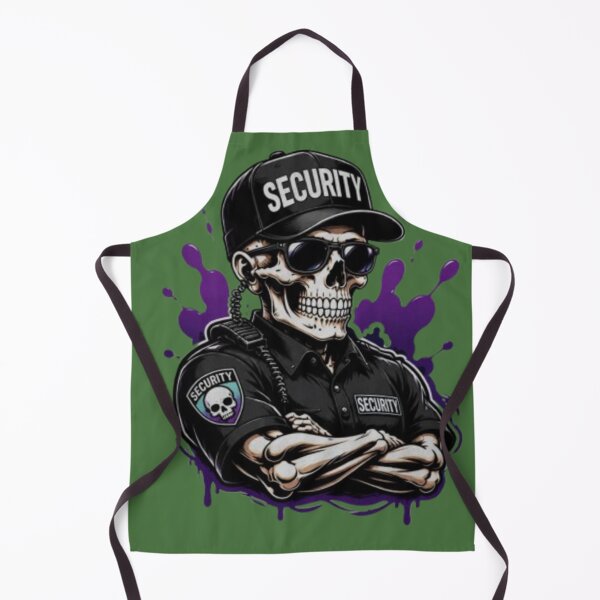 Item preview, Skull Security Guard with Crossed Arms — Skeleton Guard with Cap & Glasses designed and sold by RAYBIL.