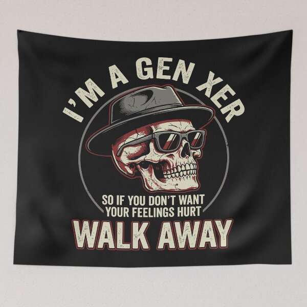 Item preview, Im A Gen Xer Walk Away Funny Skull Attitude Design designed and sold by SouthPrint.