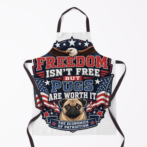 Item preview, Pug Patriotism designed and sold by Squiggle Happy.
