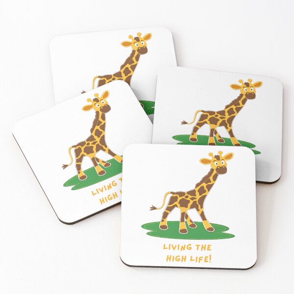 Item preview, Funny Giraffe Cartoon – Playful Jungle Animal Quote Art designed and sold by ROARSOME DESiGNS.