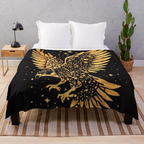 Item preview, Golden Falcon Silhouette – Majestic Bird Art designed and sold by RKKACMB.