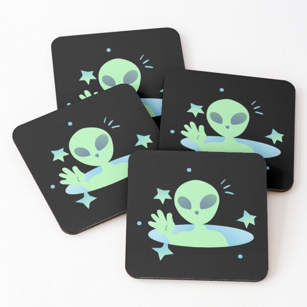Item preview, Cute Pastel Alien | Kawaii Space Aesthetic Art designed and sold by Rawafi Art Studio.