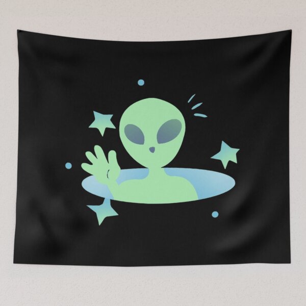 Item preview, Cute Pastel Alien | Kawaii Space Aesthetic Art designed and sold by Rawafi Art Studio.