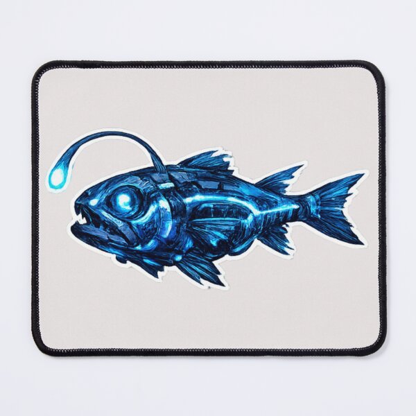 Item preview, Blue lanternfish and bioluminescence designed and sold by DamioPolArt.