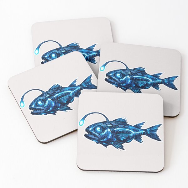 Item preview, Blue lanternfish and bioluminescence designed and sold by DamioPolArt.