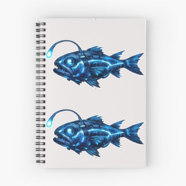 Item preview, Blue lanternfish and bioluminescence designed and sold by DamioPolArt.