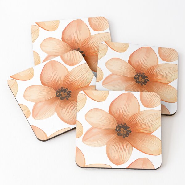 Item preview, Peach Watercolor Blossom - Minimalist Aesthetic Floral Design designed and sold by DoodleIntricate.