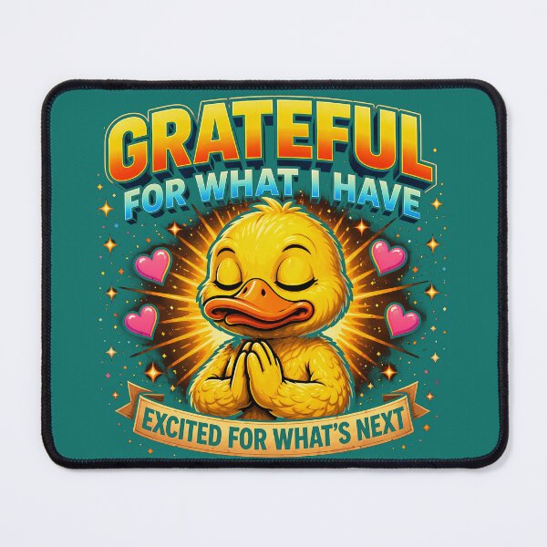 Item preview, Grateful For What I Have Duck T-Shirt | Positive Mindset Cute Duck Design | Gratitude and Self Growth Motivational Gift designed and sold by FunkyVista.