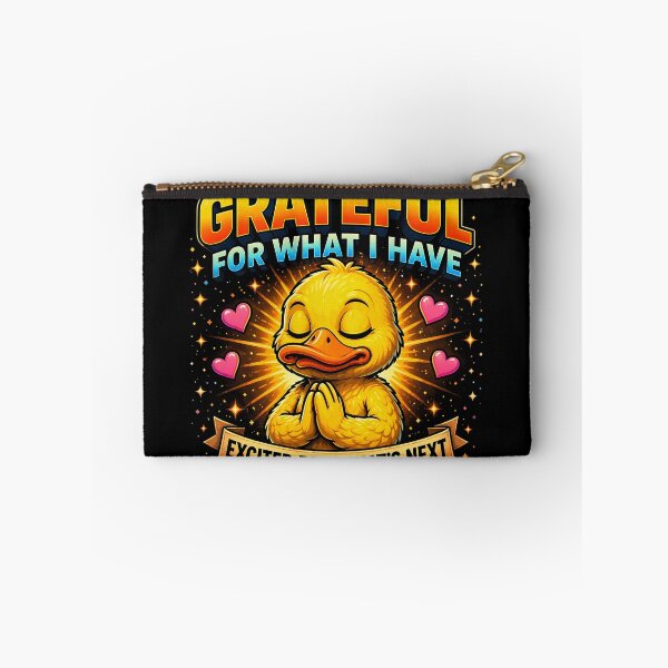 Item preview, Grateful For What I Have Duck T-Shirt | Positive Mindset Cute Duck Design | Gratitude and Self Growth Motivational Gift designed and sold by FunkyVista.