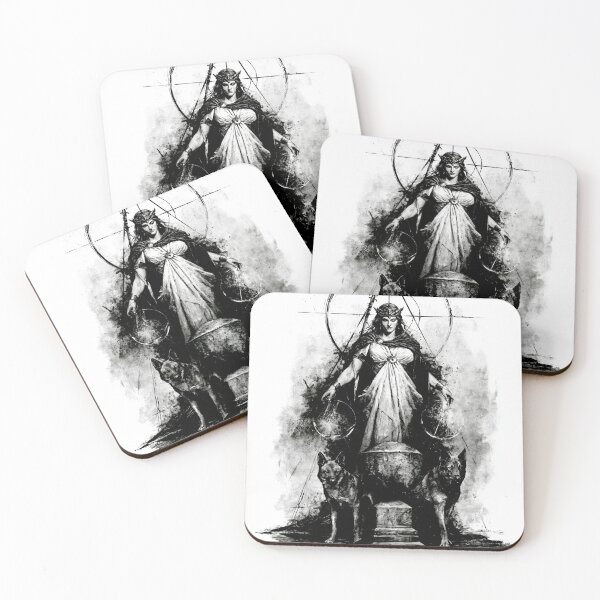 Item preview, Hekate and her hounds designed and sold by MendaciousMina.