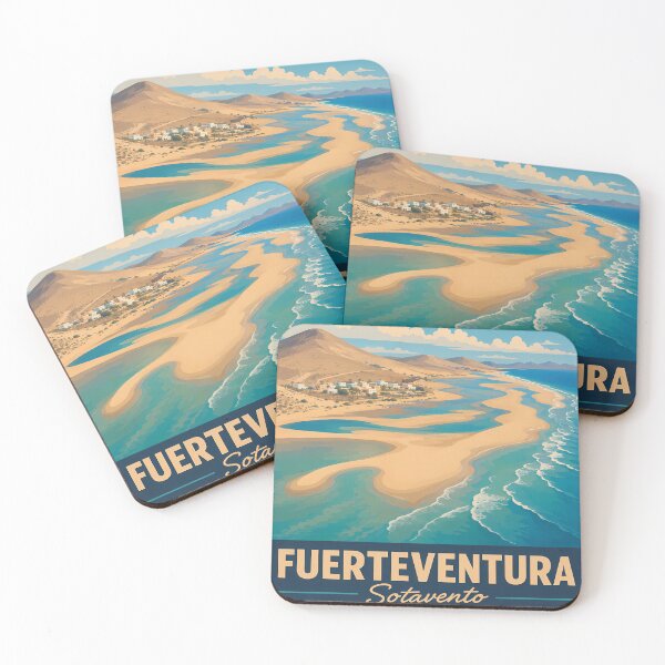 Item preview, Fuerteventura Sotavento Beach Travel Poster | Canary Islands designed and sold by MavtM.