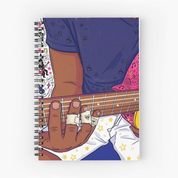 Item preview, “Power Chords & the Finger‑Tape Oracle of Road‑Worn Riffs” designed and sold by Print Fiction.
