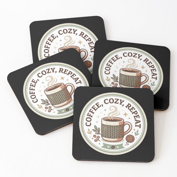 Item preview, Coffee, Cozy, Repeat designed and sold by Sketchlegacy.