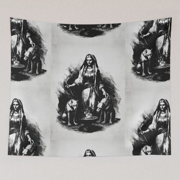 Item preview, Hekate and her hounds designed and sold by MendaciousMina.