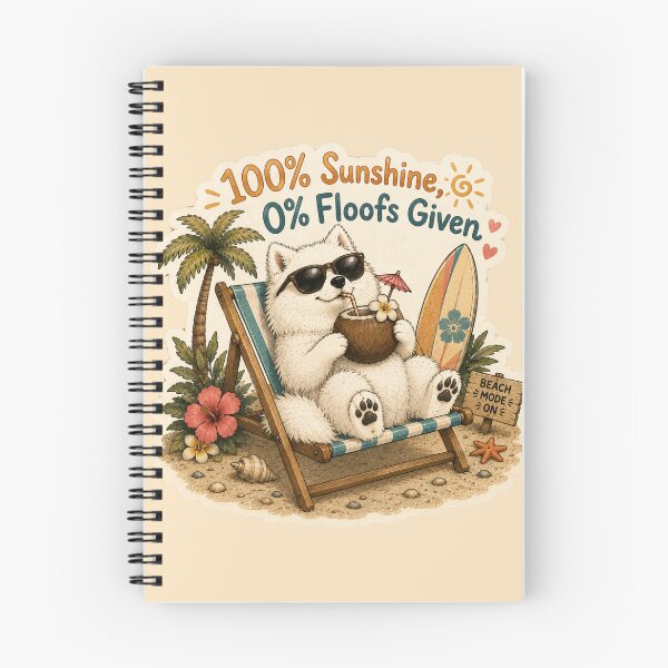 Item preview, 100% Sunshine 0% Floofs Given – Funny Samoyed Summer Cloud Dog designed and sold by DailyStruggleCo.