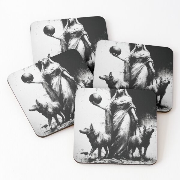 Item preview, Hekate and her hounds designed and sold by MendaciousMina.