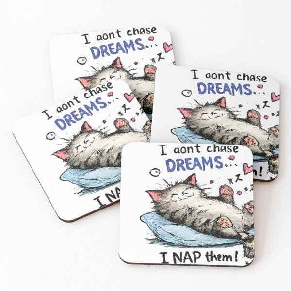 Item preview, I Don't Chase Dreams I Nap Them – Funny Sleeping Cat Lover Design designed and sold by vansaidshop ⭐⭐⭐⭐⭐.