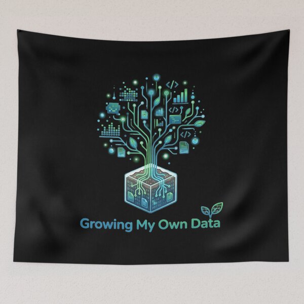 Item preview, Growing My Own Data - Data Analyst & Plant Lover. designed and sold by spreadsheetcafe.