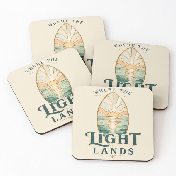 Item preview, Where The Light Lands Coastal Sunset Surfboard Stained Glass designed and sold by POD DYNASTY | Original Print On Demand T-Shirt Graphics.