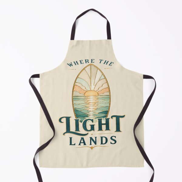 Item preview, Where The Light Lands Coastal Sunset Surfboard Stained Glass designed and sold by POD DYNASTY.