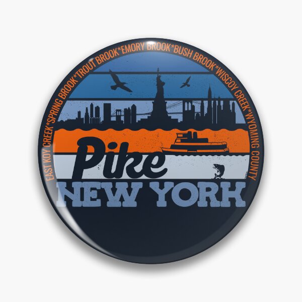 Item preview, Pike New York Sunset Retro Vintage Local Pride Logo designed and sold by CRHPOD20.