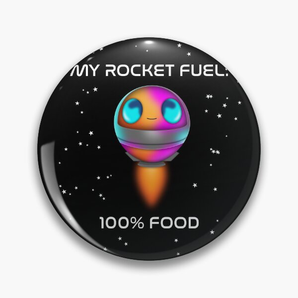 Item preview, Funny Colorful Rocket - "My Rocket Fuel: 100% Food" designed and sold by APEStudio.