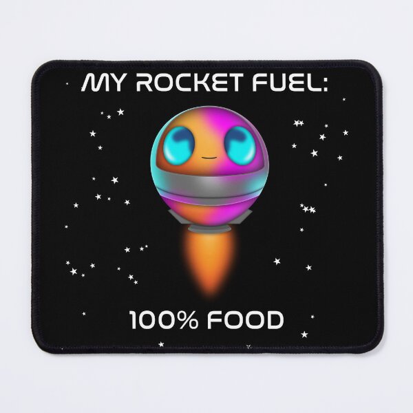 Item preview, Funny Colorful Rocket - "My Rocket Fuel: 100% Food" designed and sold by APEStudio.