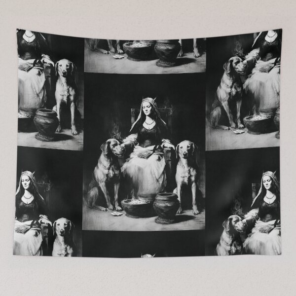 Item preview, Hekate and her hounds designed and sold by MendaciousMina.