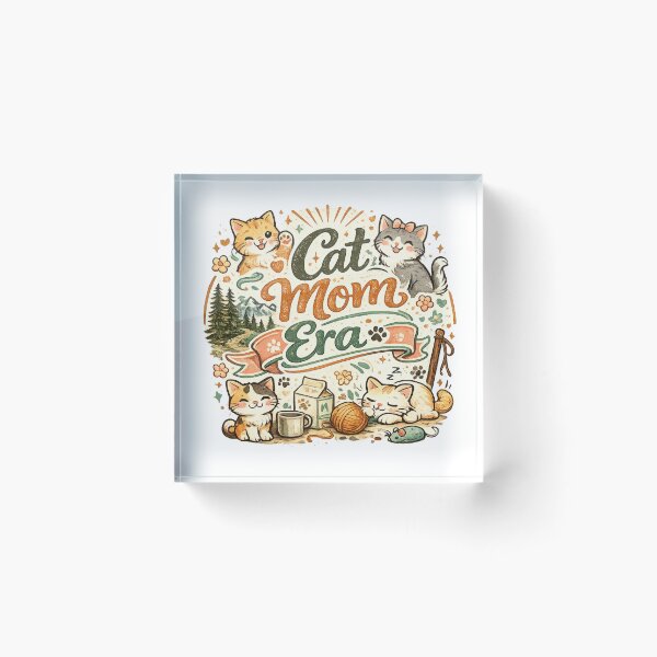 Item preview, Cat mom era with kawaii cats designed and sold by Side Quest Co..