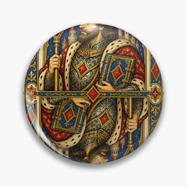 Item preview, King Of Diamonds Gothic Manuscript designed and sold by Idans.