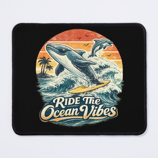 Item preview, Retro Dolphin Surfing Design World Whale And Dolphin Day Beach Lover Gift designed and sold by Im-Ara.