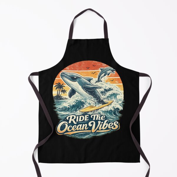 Item preview, Retro Dolphin Surfing Design World Whale And Dolphin Day Beach Lover Gift designed and sold by Im-Ara.