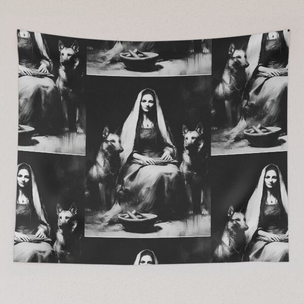 Item preview, Hekate and her hounds designed and sold by MendaciousMina.