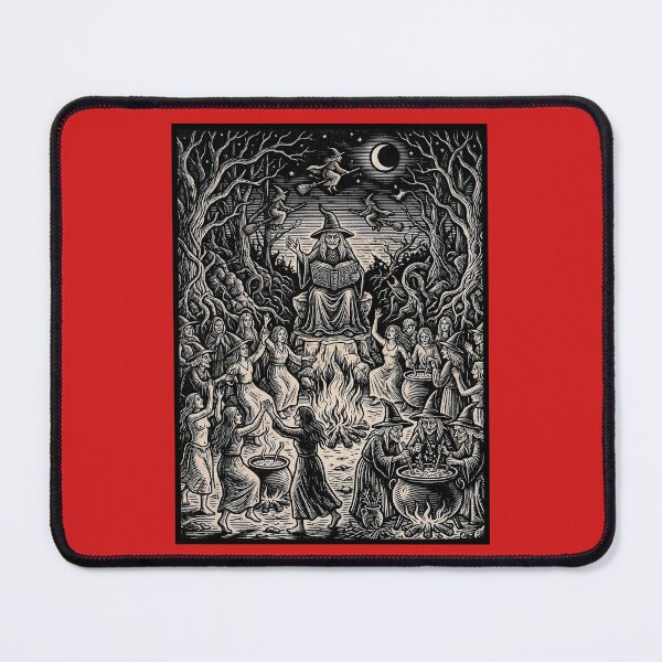 Item preview, Witches Coven Sabbat - Vintage Woodcut Style Illustration designed and sold by Marginalia Workshop.