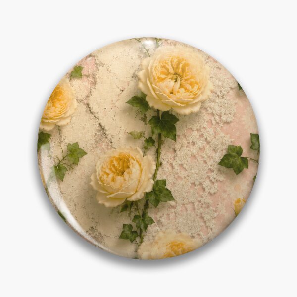 Item preview, Vintage Yellow Rosa Sulfurea Botanical Pattern designed and sold by scicilysimonee.