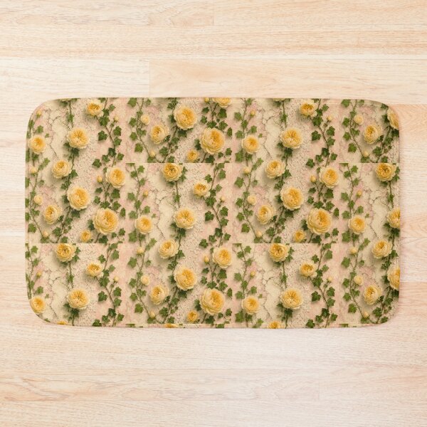 Item preview, Vintage Yellow Rosa Sulfurea Botanical Pattern designed and sold by scicilysimonee.