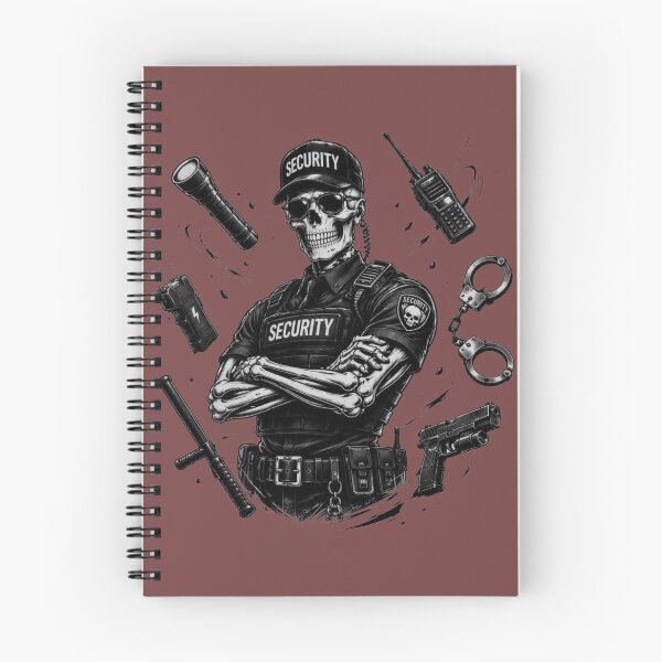 Item preview, Skull Security Guard Equipped — Skeleton Guard Armed Arms Crossed designed and sold by RAYBIL.
