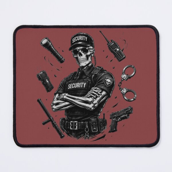 Item preview, Skull Security Guard Equipped — Skeleton Guard Armed Arms Crossed designed and sold by RAYBIL.