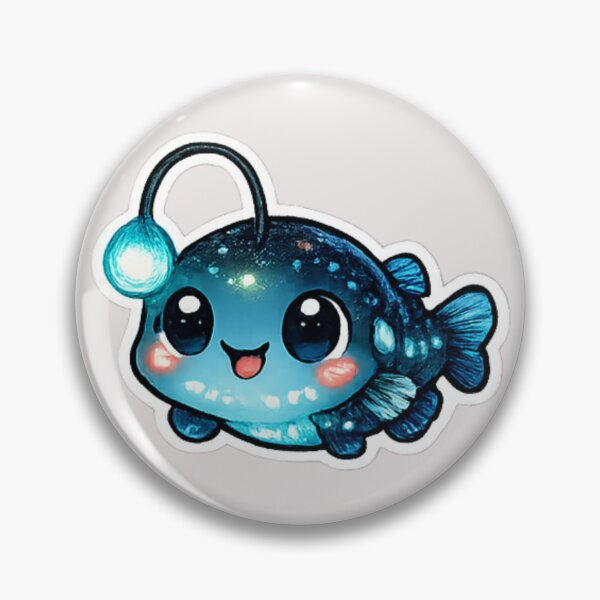 Item preview, Cute kawaii lanternfish and bioluminescence designed and sold by DamioPolArt.