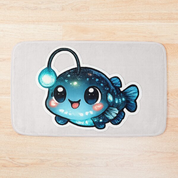 Item preview, Cute kawaii lanternfish and bioluminescence designed and sold by DamioPolArt.