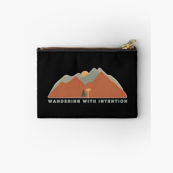 Item preview, Wandering With Intention – Minimal Trail Marker Mountain Hiking Design designed and sold by ImaginedSpace7.