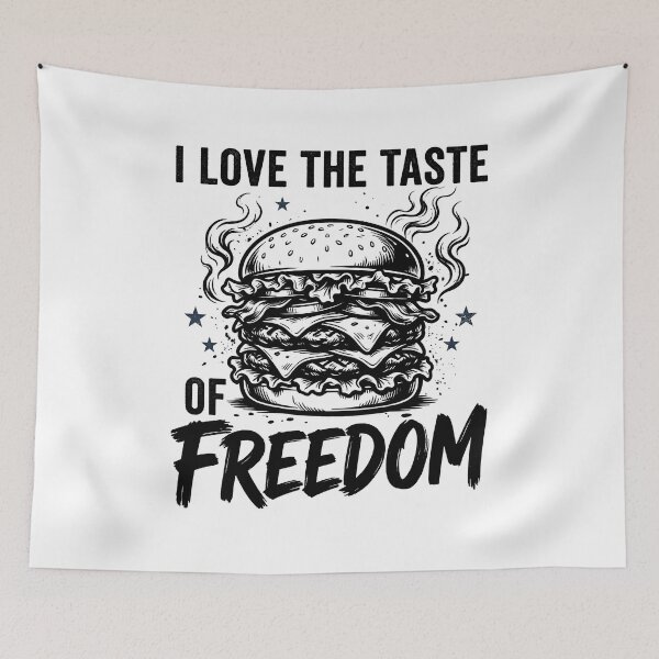Item preview, I Love The Taste Of Freedom Retro Liberty Humor Vintage Quote Design designed and sold by get55shirt.